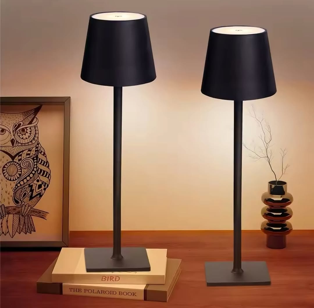 Modern Rechargeable LED Table Lamp - Touch Dimmable with USB-C Charging