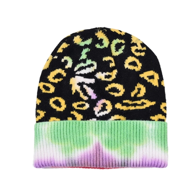 Unisex Color Block Eaveless Wool Cap