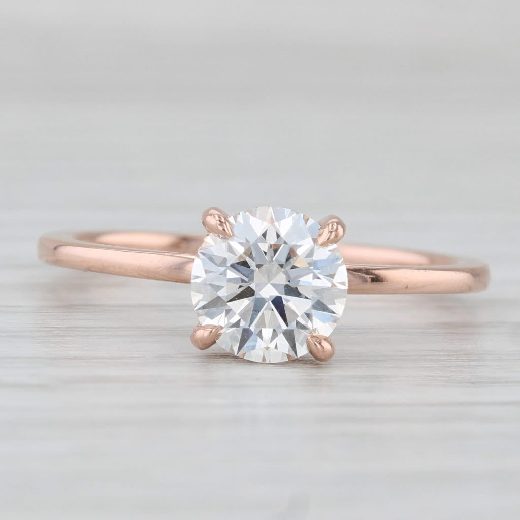 Brilliant Earth 1.85ctw Round Lab Grown Diamond Solitaire Ring 14k Rose Gold Box