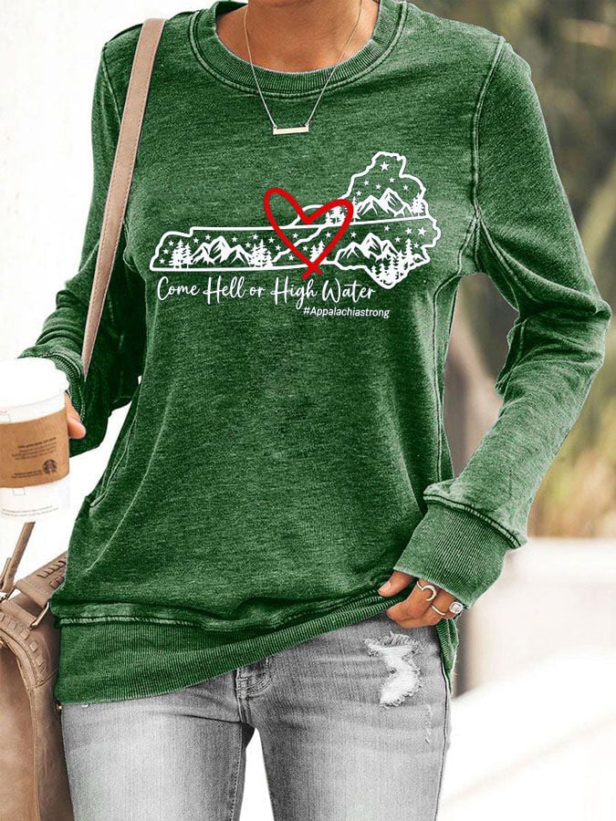 Women'sAppalachia Strong Print Sweatshirt
