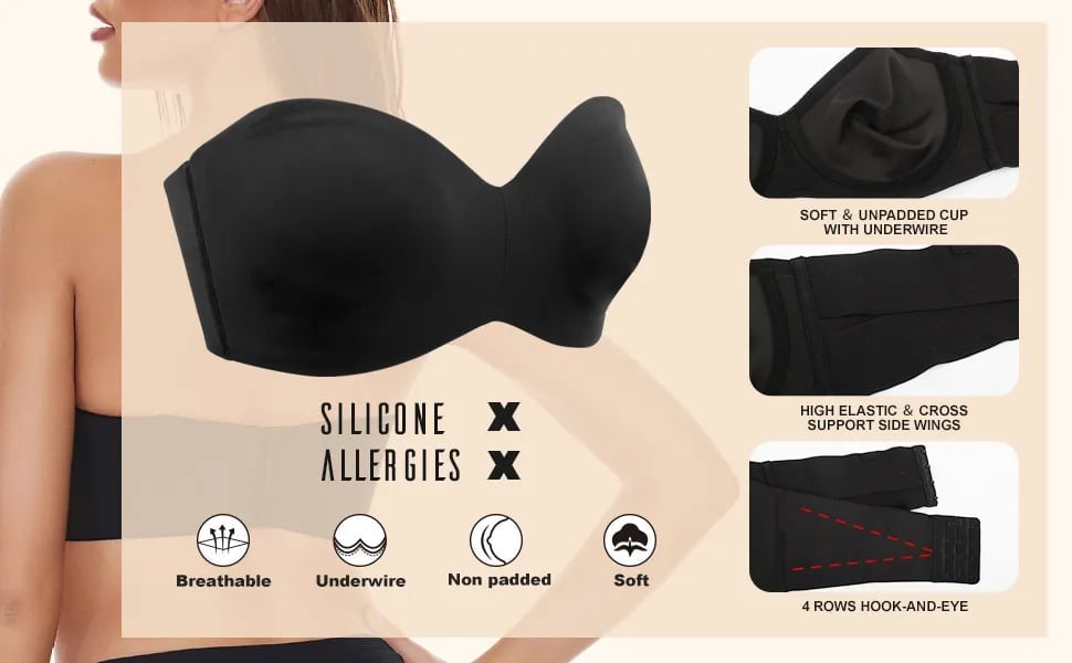 ⏰LAST DAY BUY 1 GET 1 FREE ⏰Non-Slip Multi-Way Strapless Bra
