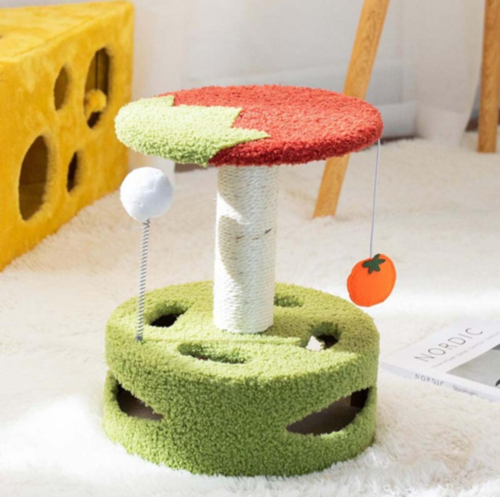 Cute Cartoon Style Small Cat Tree Scratching Post