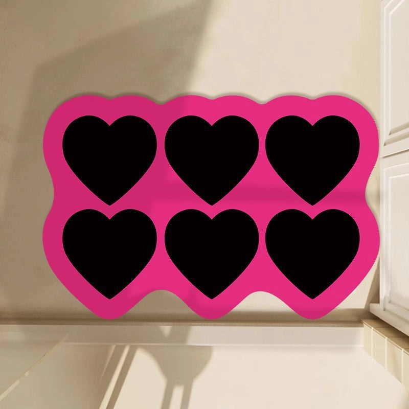 Cute Heart Shape Diatom Ooze Carpet Bathing