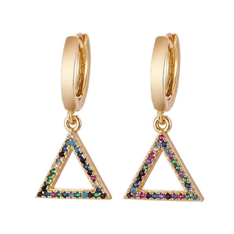 Copper Plating Geometric Zircon