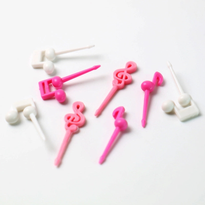 New Cartoon Fruit Fork  Mini Fruit Sign Hot Children Fruit Fork