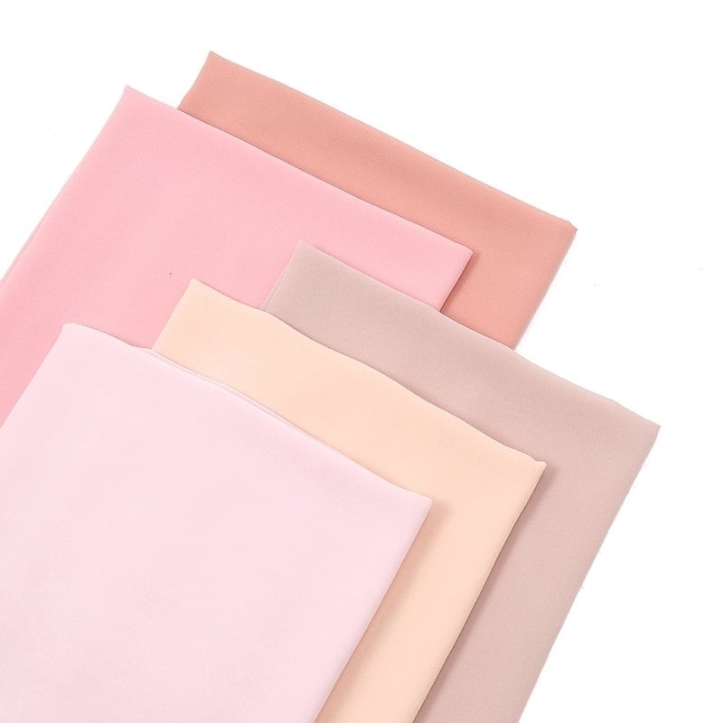 Women's Minimalist Solid Color Chiffon Cotton Linen Scarves