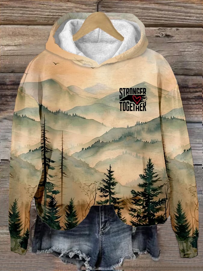 Women's Appalachia Strong Printed Hooded Sweatshirt