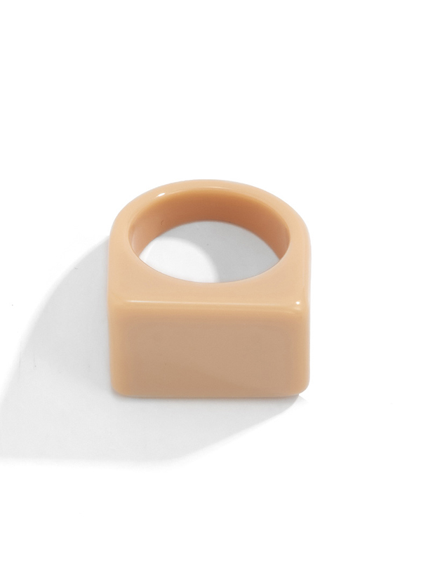 Stylish Resin 8 Colors Geometric Ring