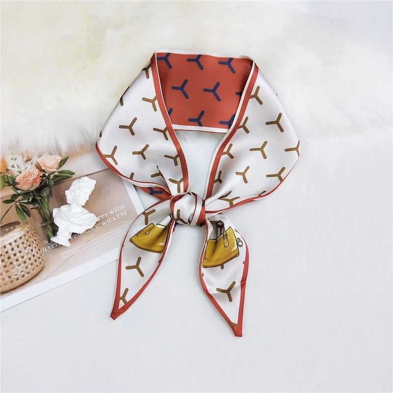 Double-sided Sharp-angled Silk Scarf