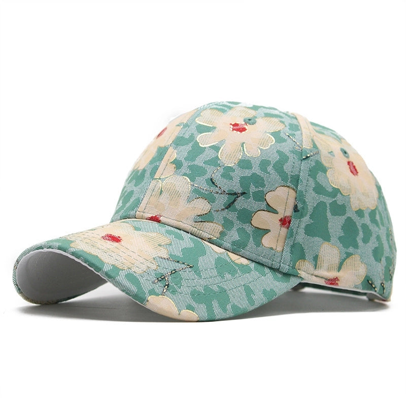Women's Minimalist Classic Style Color Block Curved Eaves Baseball Cap