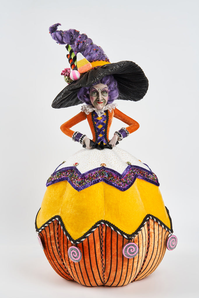 Katherine's Collection Kandee Corn Witch Pumpkin