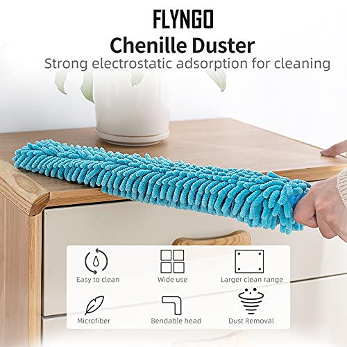 Extendable Micro Fiber Flexible Fan & Ceiling Duster with Long Handle