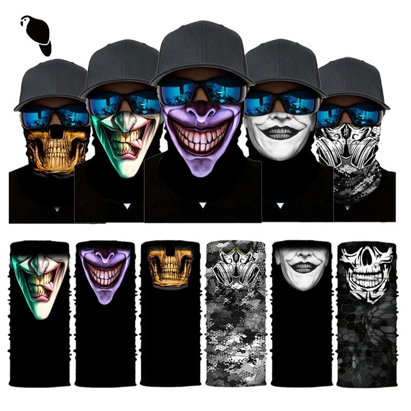 Unisex Casual Skull Printing Kerchief Mask