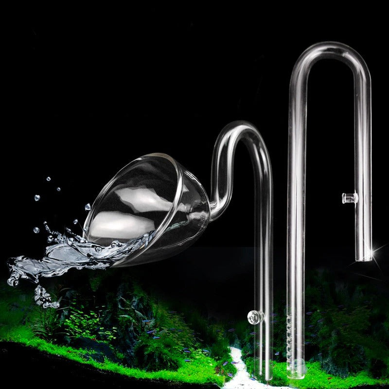 Glass Lily Pipe Tank Filter For Aquarium