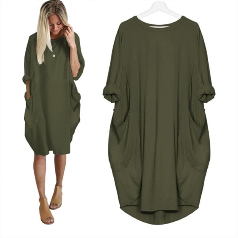 Vestido Casual O-Outline para mujer(Compra 2 y obtén envío gratis)