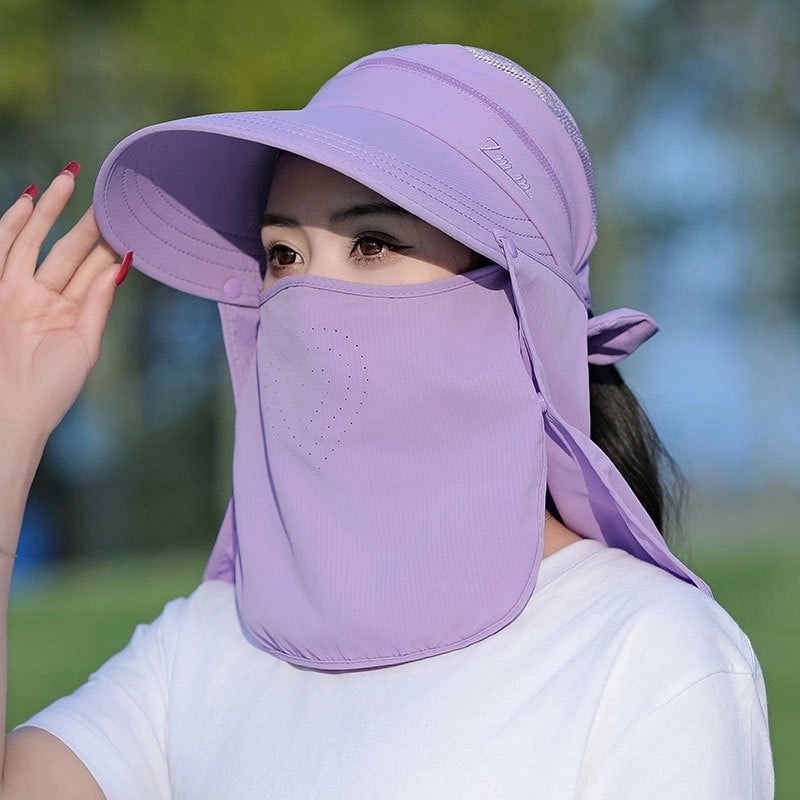 Women's Minimalist Solid Color Big Eaves Sun Hat