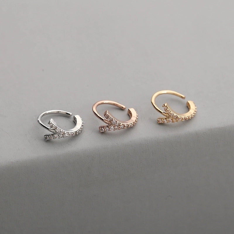 1 Piece Nose Rings & Studs Fashion Round Brass Inlay Zircon