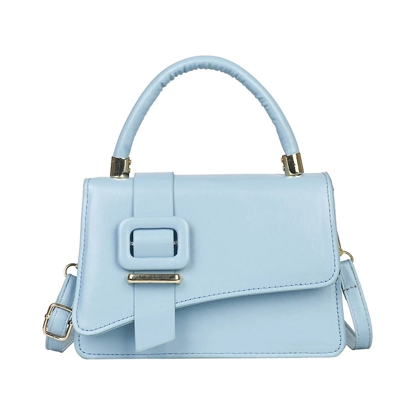 Unisex Small Pu Leather Fashion Square Bag
