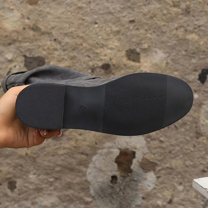 👢Low Heel Boots with Buckle for Women👢 - Walk in Comfort and Style.