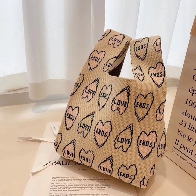 Women's Small All Seasons Polyester Animal Cute Square Open Handbag