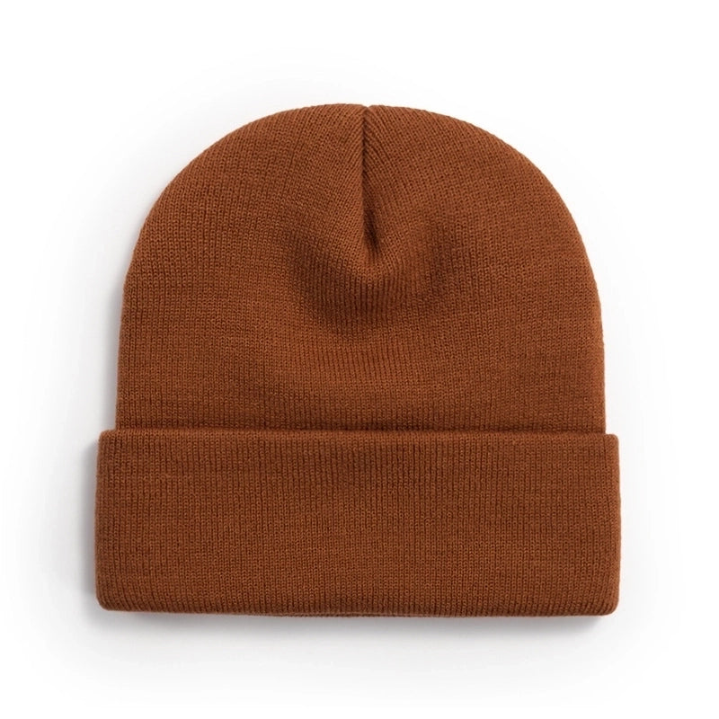 Unisex Minimalist Solid Color Eaveless Wool Cap