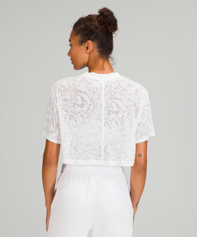 lululemon All Yours Cropped T-Shirt Veil