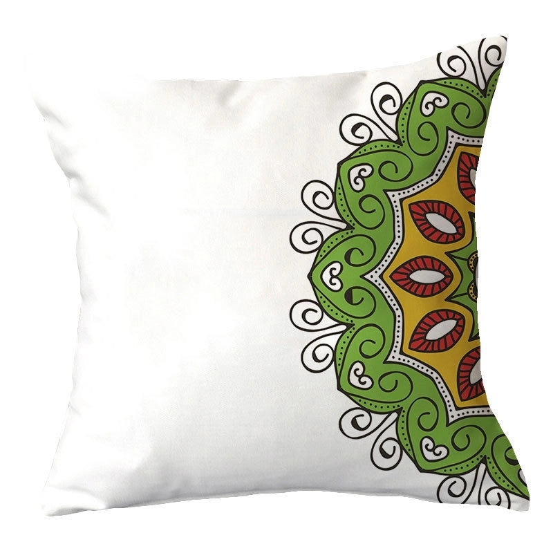 Casual Vacation Color Block Plush Pillow Cases
