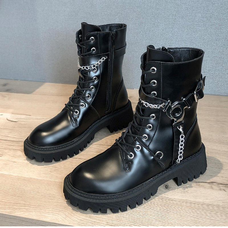 BLACK All-match Martin boots