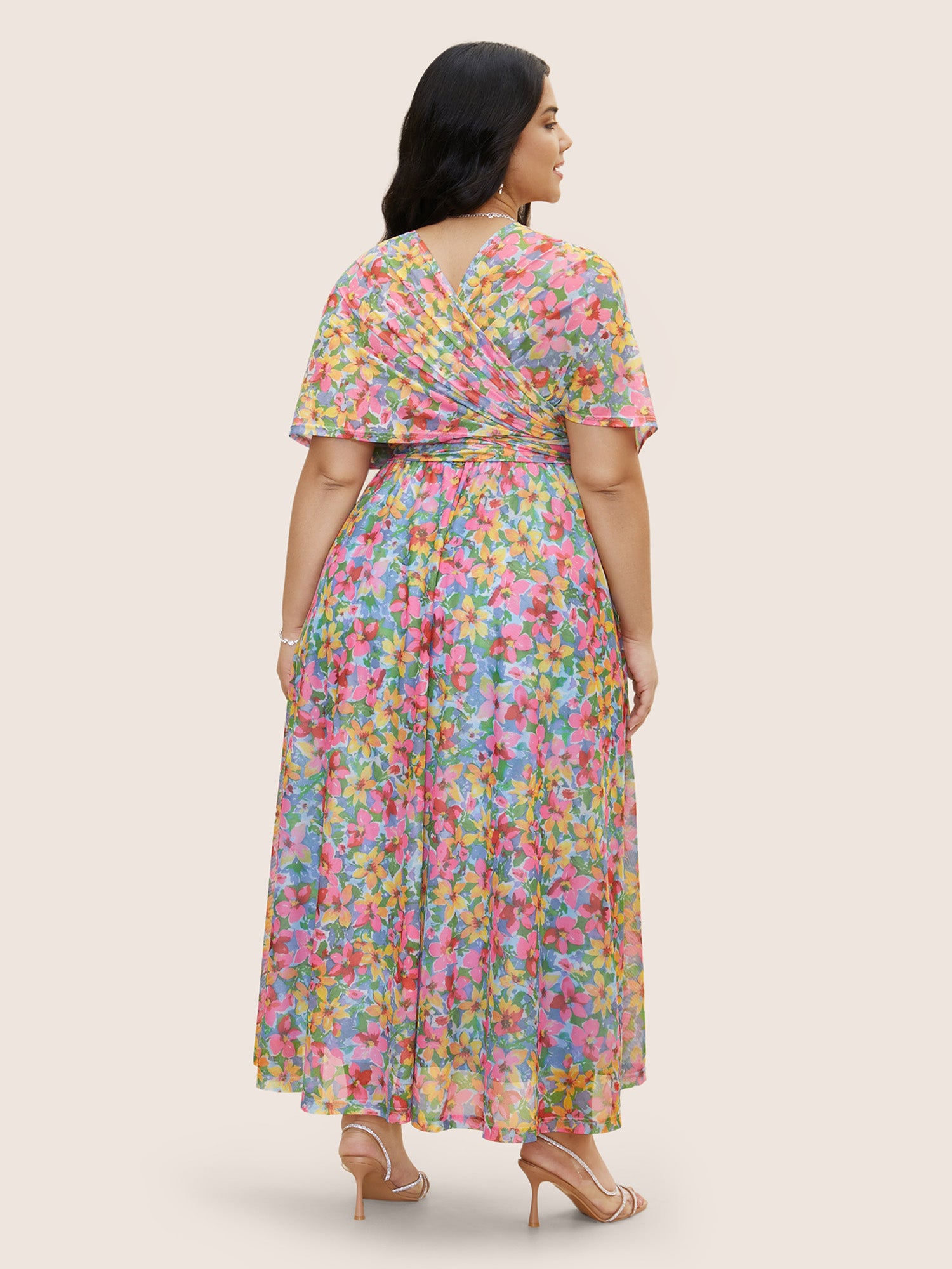 Everywhere Dress - Colored Floral Belted Dress