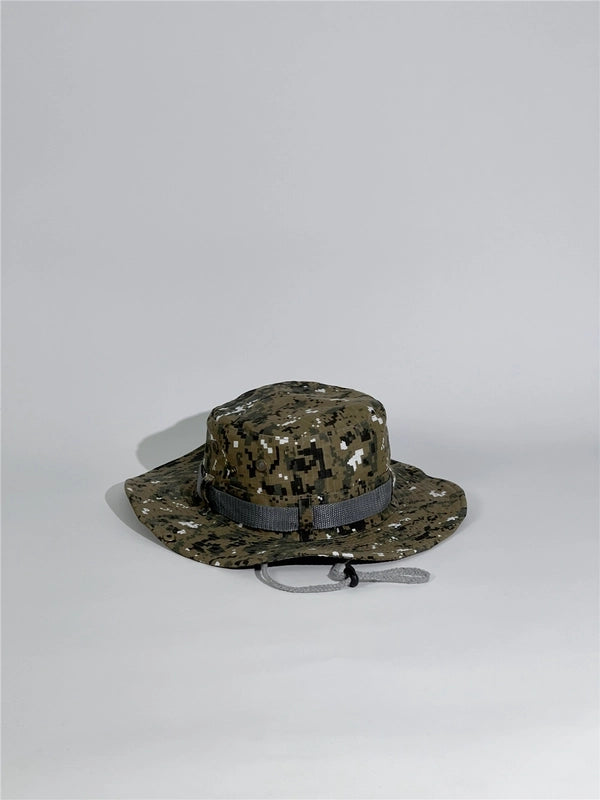 Unisex Tropical Solid Color Wide Eaves Bucket Hat