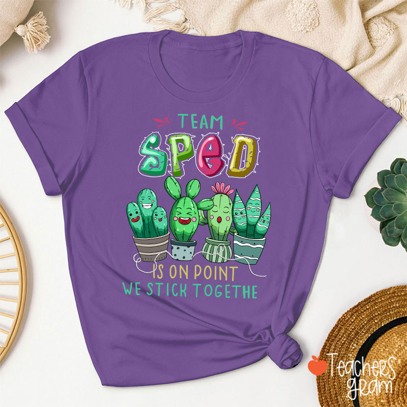 Team Sped Is On Point We Stich Together T-Shirt