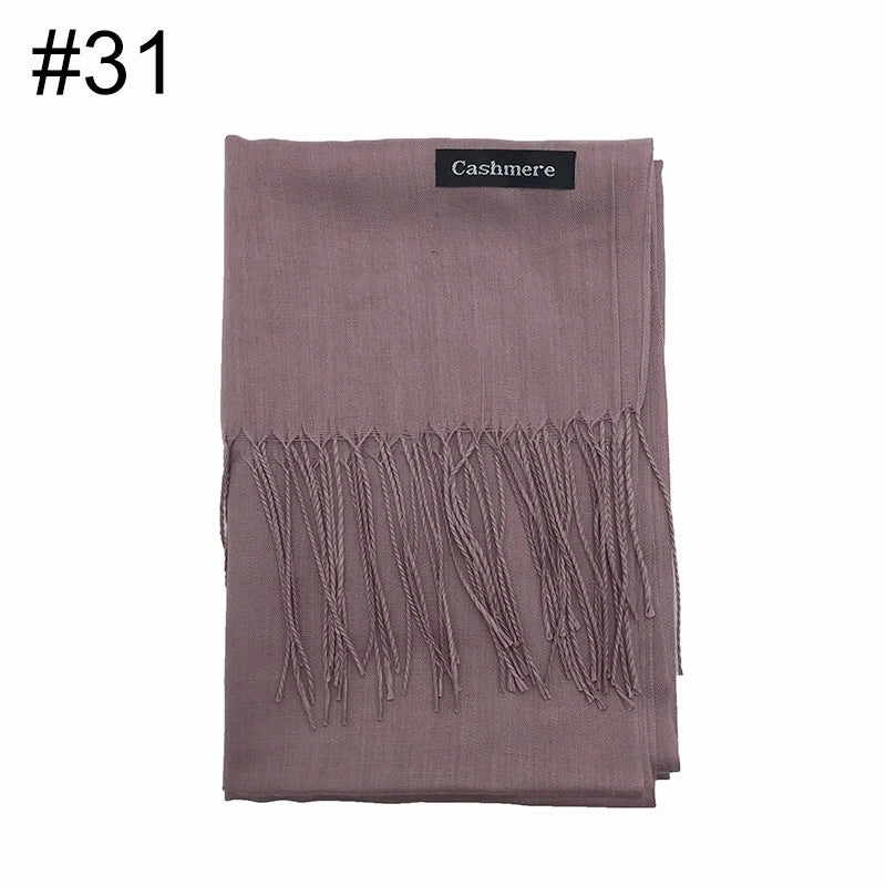 Thin Cotton And Linen National Two Tassel Ladies Scarf Shawl 100g A Generation Of Hair