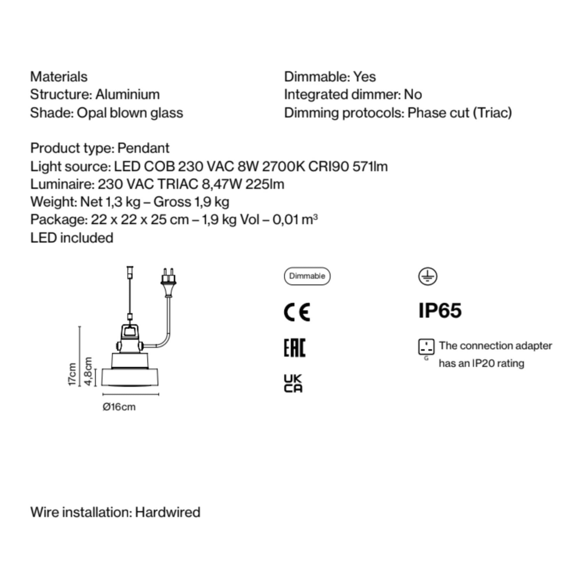 Marset Plaff-On! S16 IP65. Rust Brown