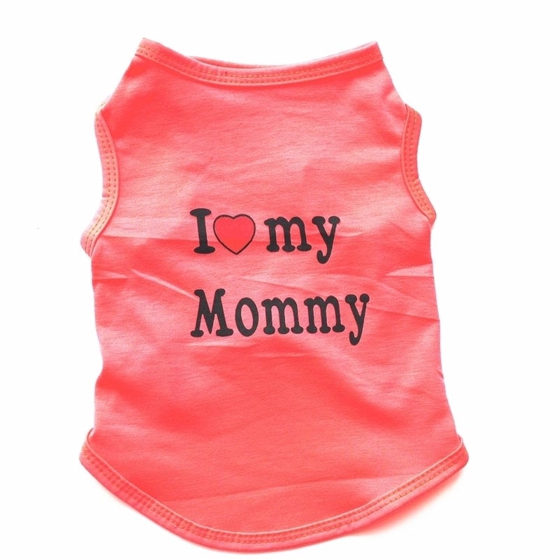 Casual Cotton Letter Pet Clothing