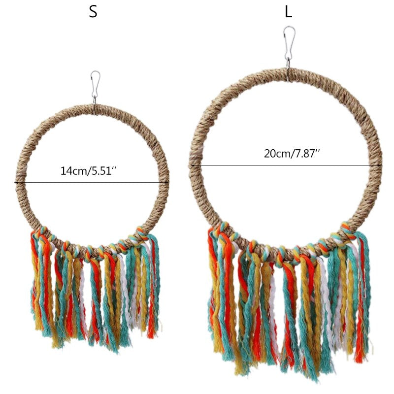 Pet Bird Toy Rope Circle Parrot Toys