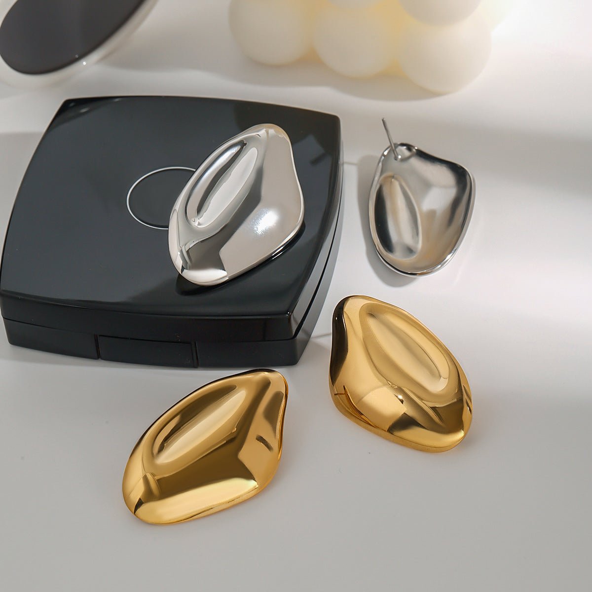 Geometric Titanium Steel Earrings Earrings Stainless Steel Earrings