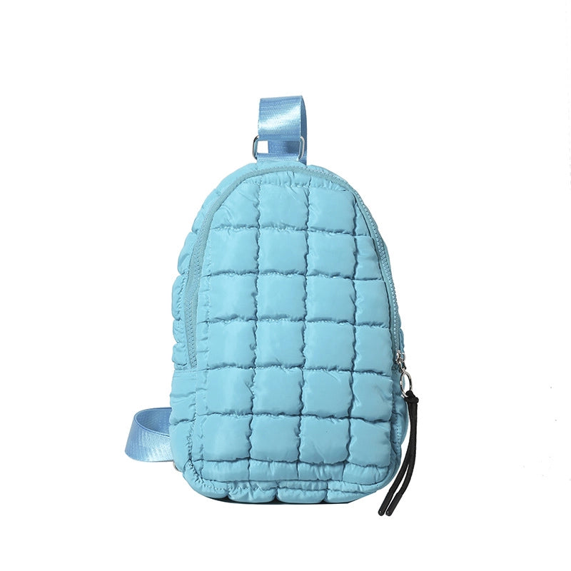 Women's Medium Polyester Solid Color Streetwear Square Zipper Fanny Pack