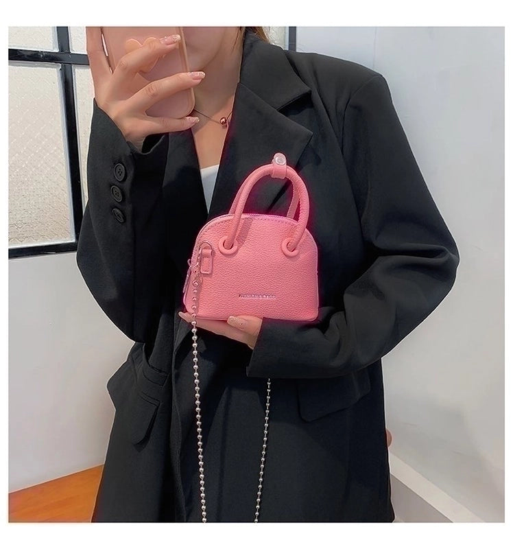 Women's All Seasons Pu Leather Fashion Shoulder Bag Handbag Dome Bag
