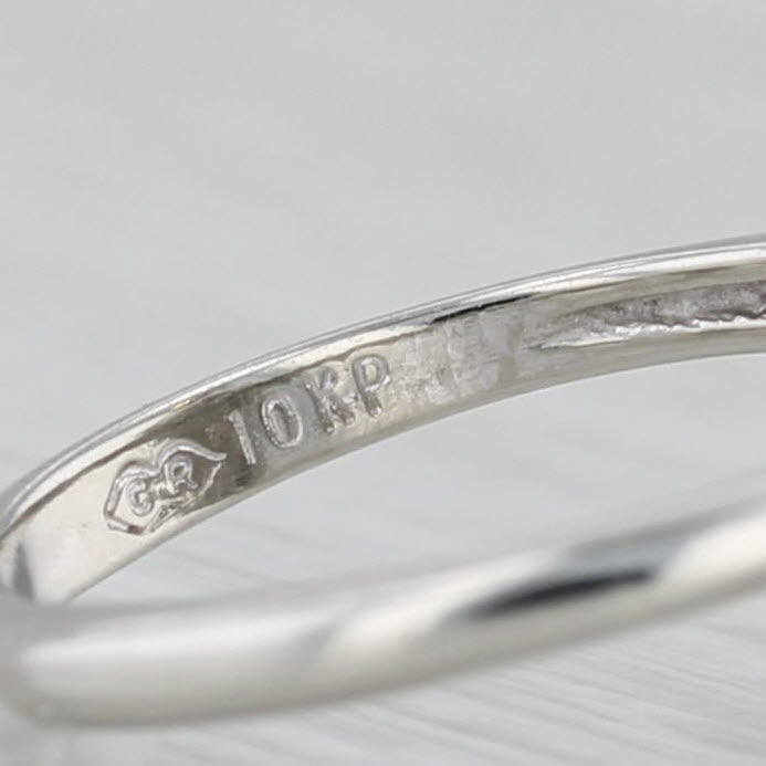 0.33ctw Diamnd Cluster Ring 10k White Gold Size 3