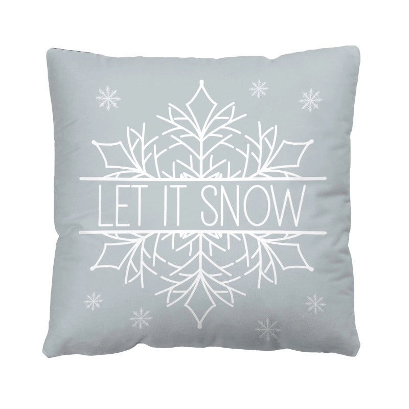 Casual Vacation Letter Short Plush Pillow Cases