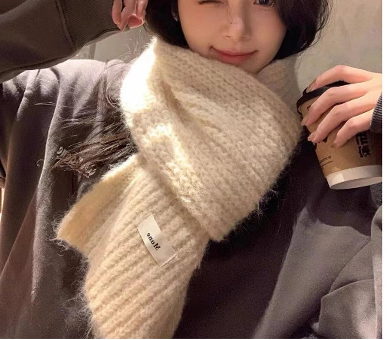 Women's Minimalist Solid Color Imitation Cashmere Scarf