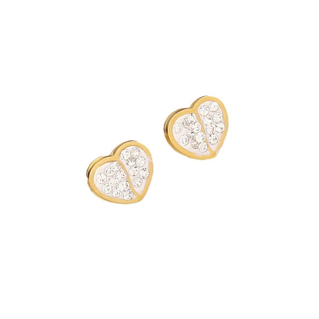 Fashion Heart Stainless Steel Electroplating Necklaces