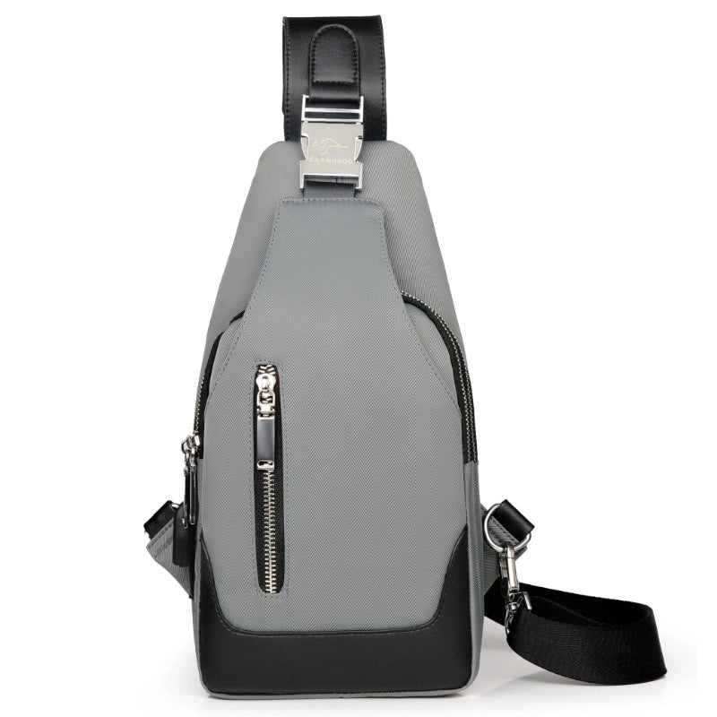 Men's Classic Style Sports Solid Color Oxford Cloth Waist Bags