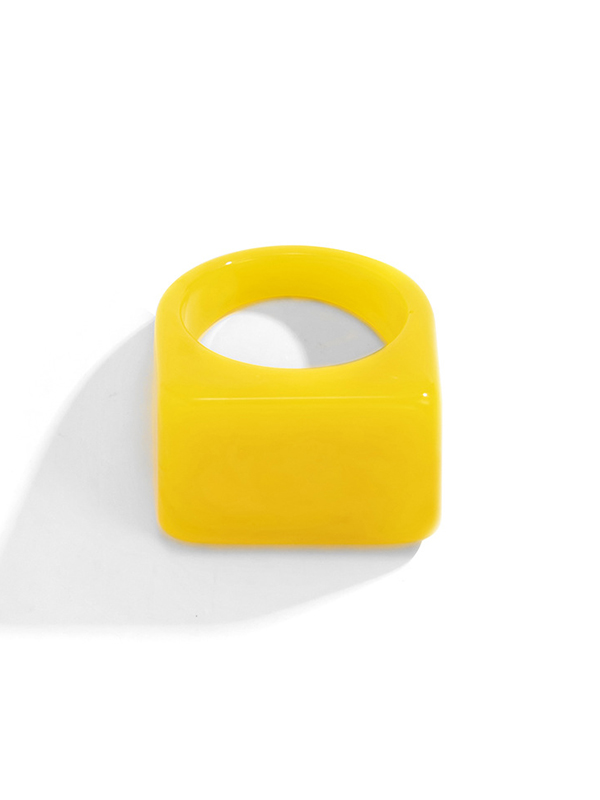 Stylish Resin 8 Colors Geometric Ring