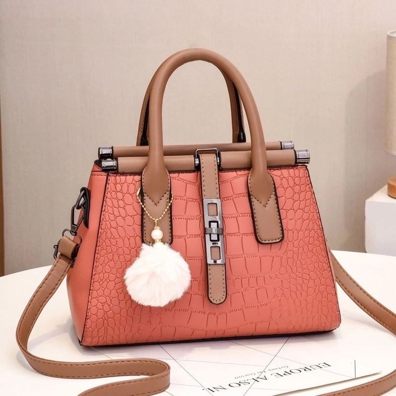 Women's Large All Seasons Pu Leather Classic Style Handbag