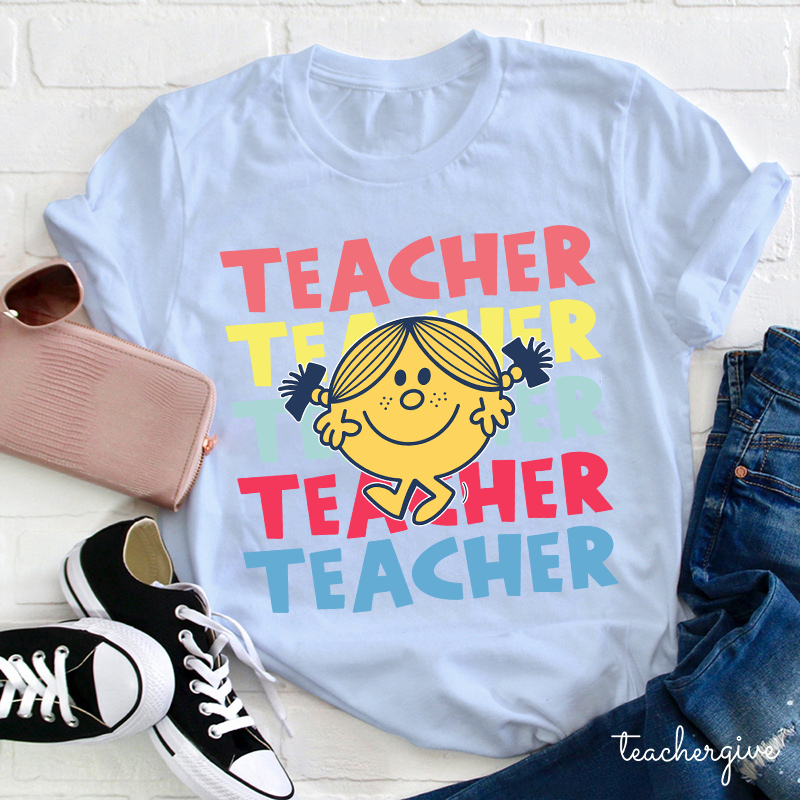 Teacher Letter Cute Little Girl T-Shirt