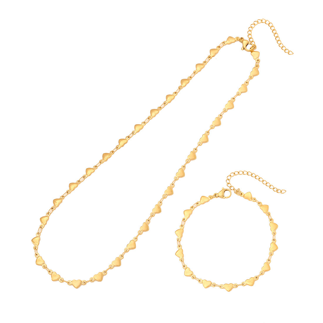 Expressive Heart Heart Stainless Steel Electroplating Necklaces