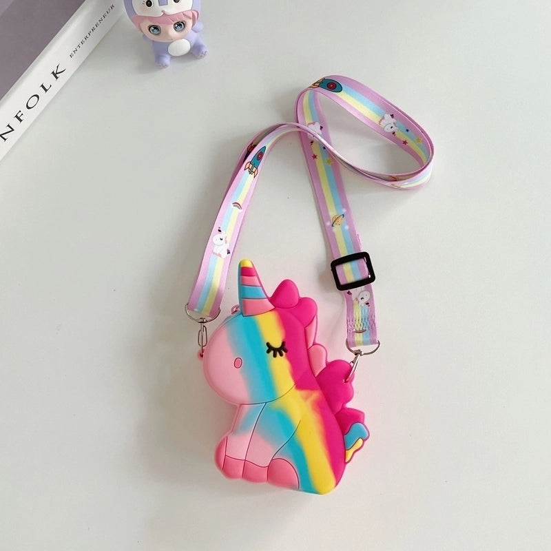 Kid's Silica Gel Zipper Kids Wallets