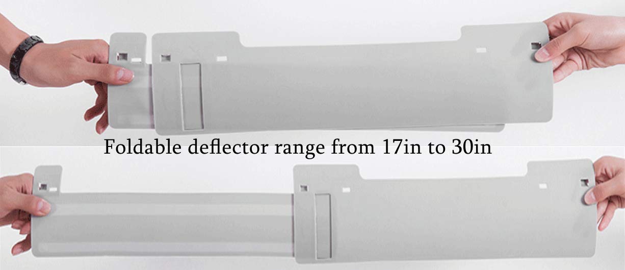 AC Wind Shield . Adjustable Air Conditioning Cover Wind Deflector( Side Fitting)