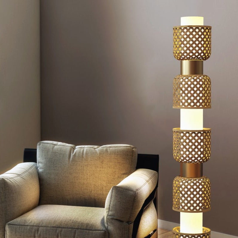 Metamorphosis Floor Lamp DDDDD: Handmade Home Lighting Restaurants Corner Decor [35cm/14in(Dia) x 147.5cm/58in(H)]